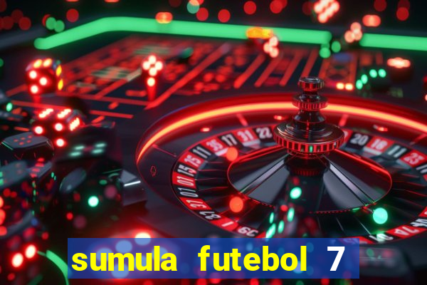 sumula futebol 7 society excel